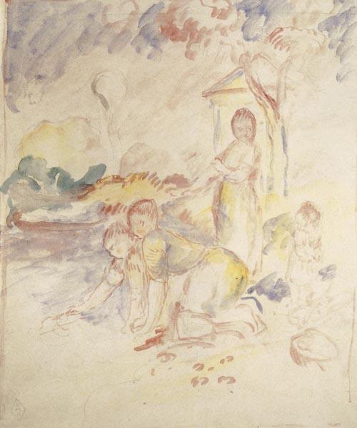 Pierre Renoir The Washerwomen oil painting picture